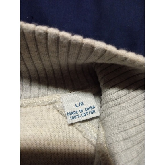 Tommy Bahama Baseball Pullover Red Sox Mens‎ XL Ivory Sweater Boston 1/4 Zip U14 - Picture 5 of 6